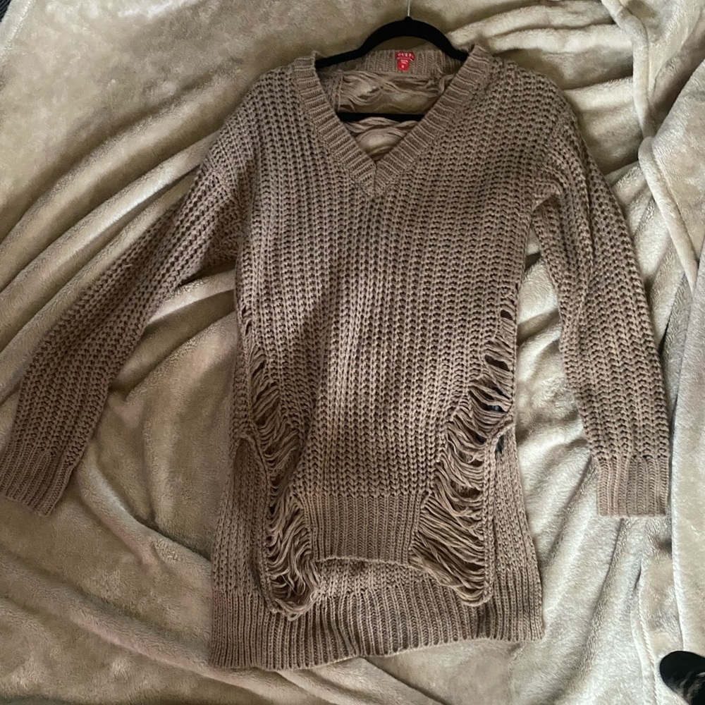 Guess distressed sweater